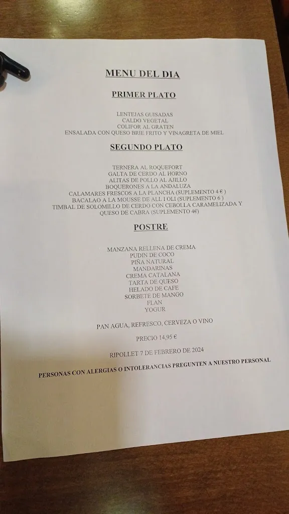 Menu_Centre Restaurant_Ripollet_image_2