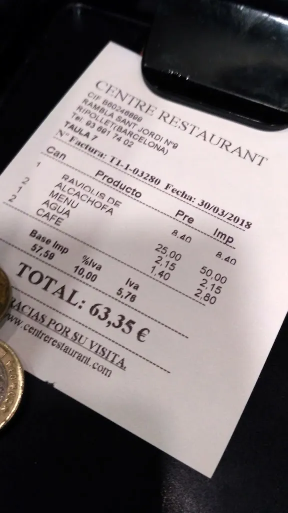 juanjo cardona_Centre Restaurant_Ripollet_review