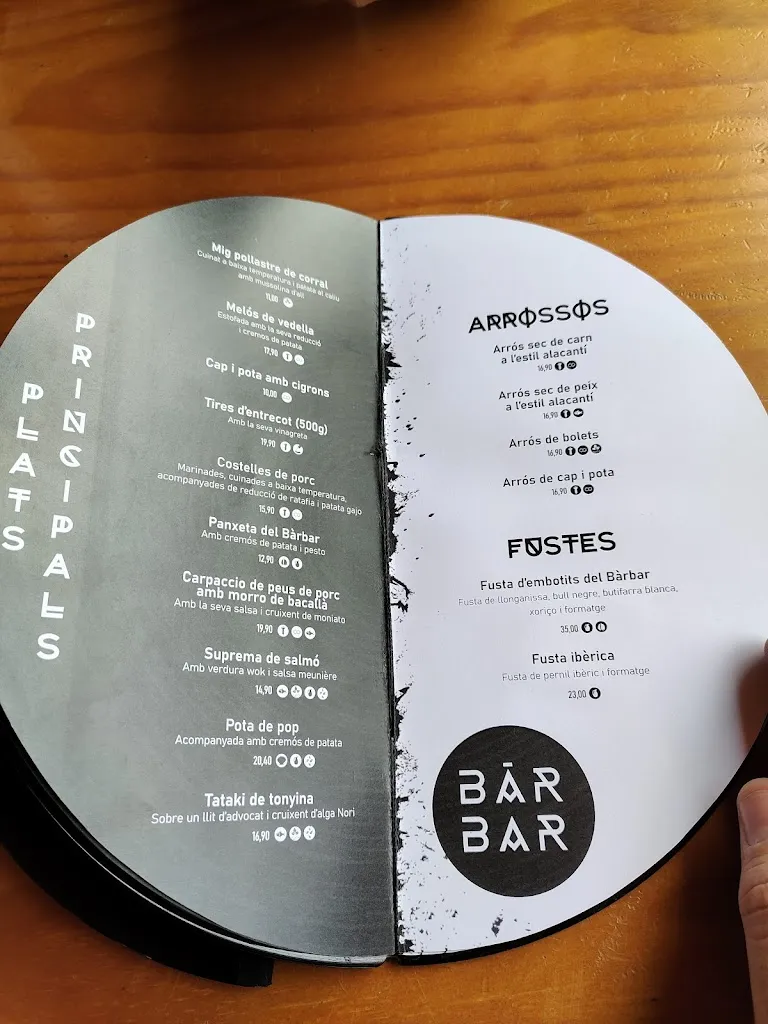 Menu_Bàrbar Restaurant_Palau-solità i Plegamans_immagine_3