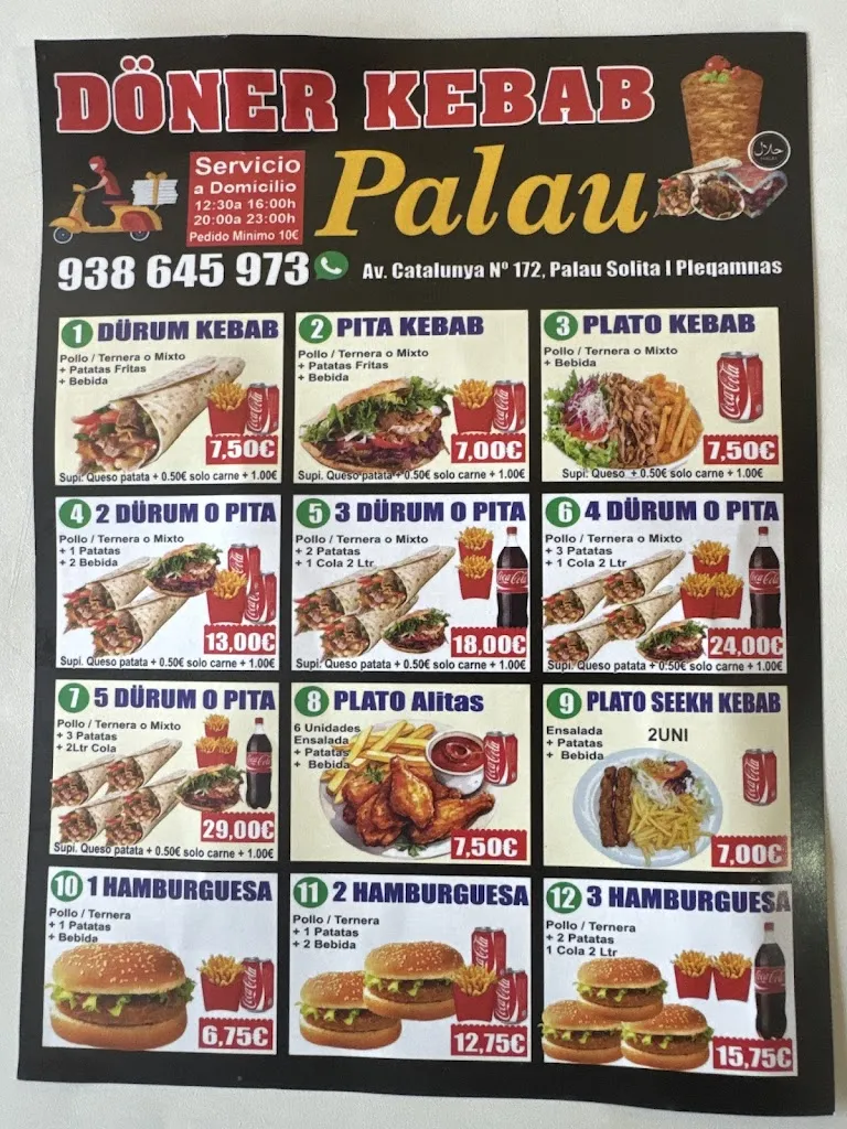 Menu_Palau Dõner Kebab_Palau-solità i Plegamans_image_2