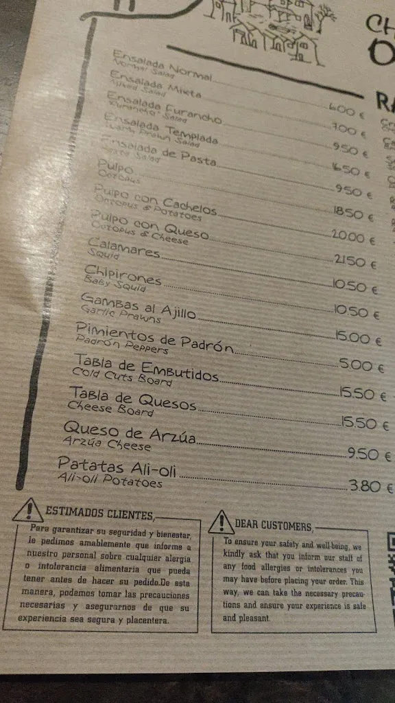 Menu_Churrería 
