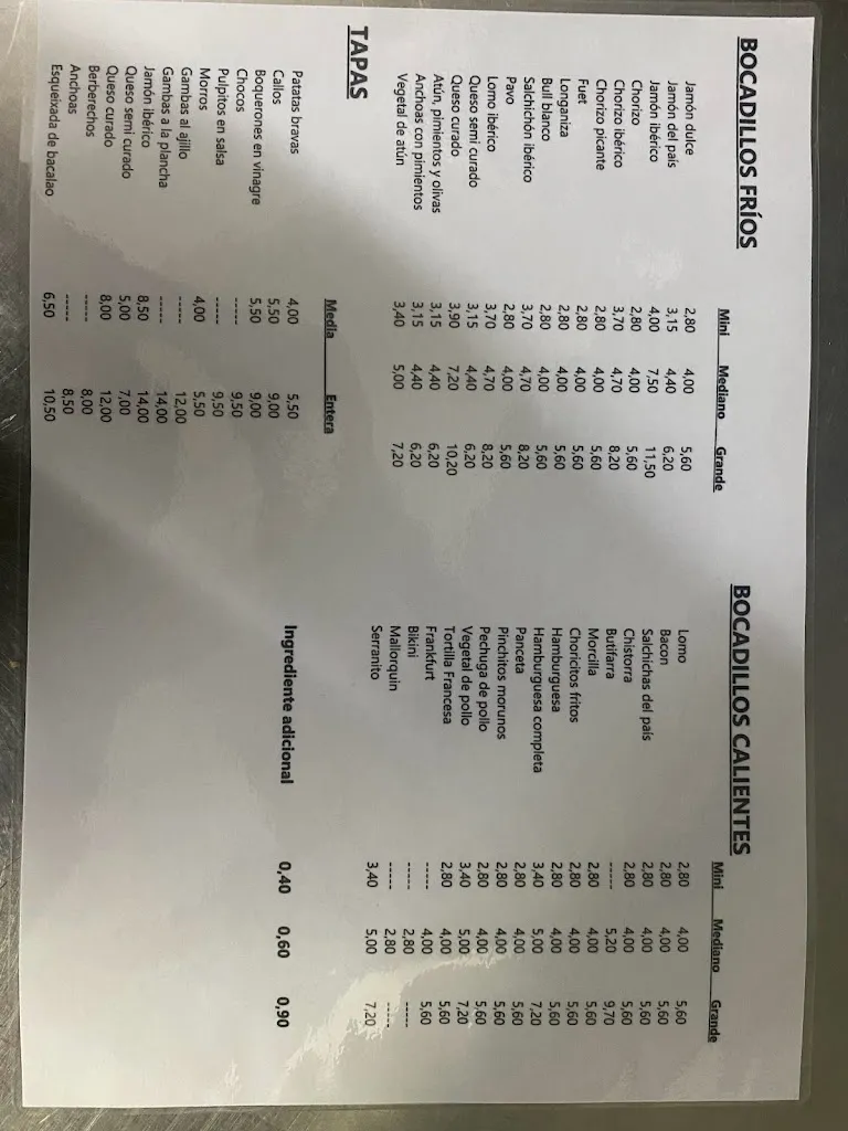 Menu_BAR RESTAURANT EL ANFORA_Polinyà_image_4