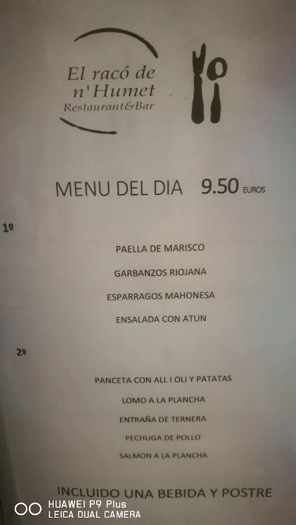 Menu_El Racó de n'Humet_Polinyà_image_2