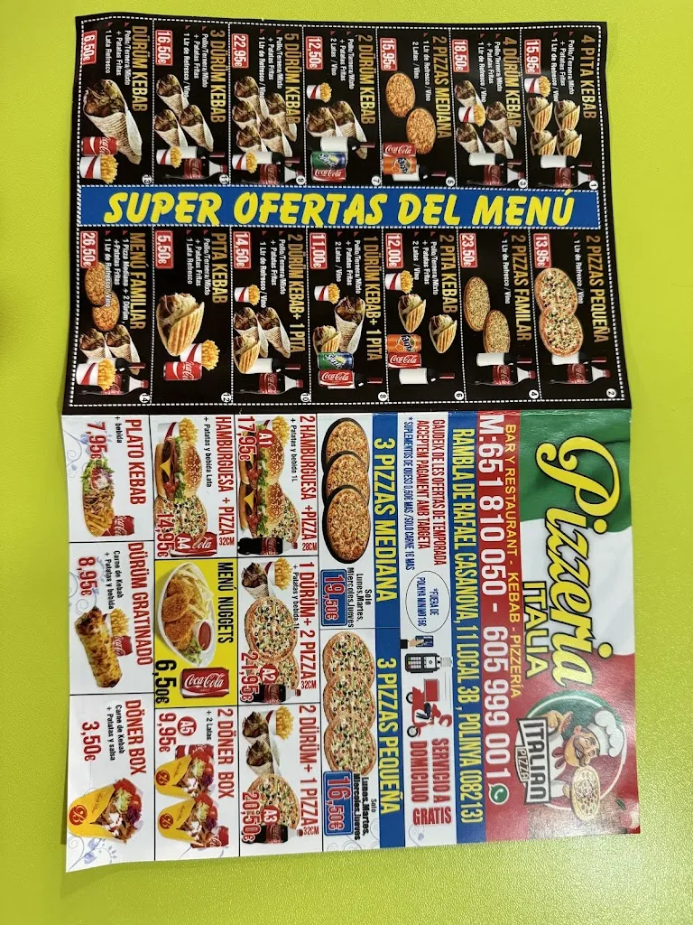 Menu_pizzeria italia_Polinyà_image_2