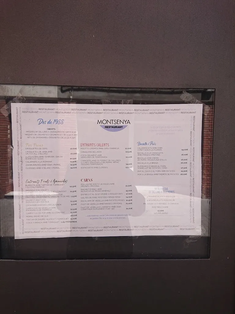 Menu_Restaurant Montsenya_Polinyà_immagine_1