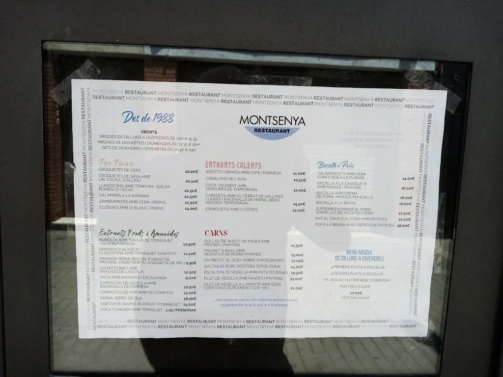 Menu_Restaurant Montsenya_Polinyà_immagine_2
