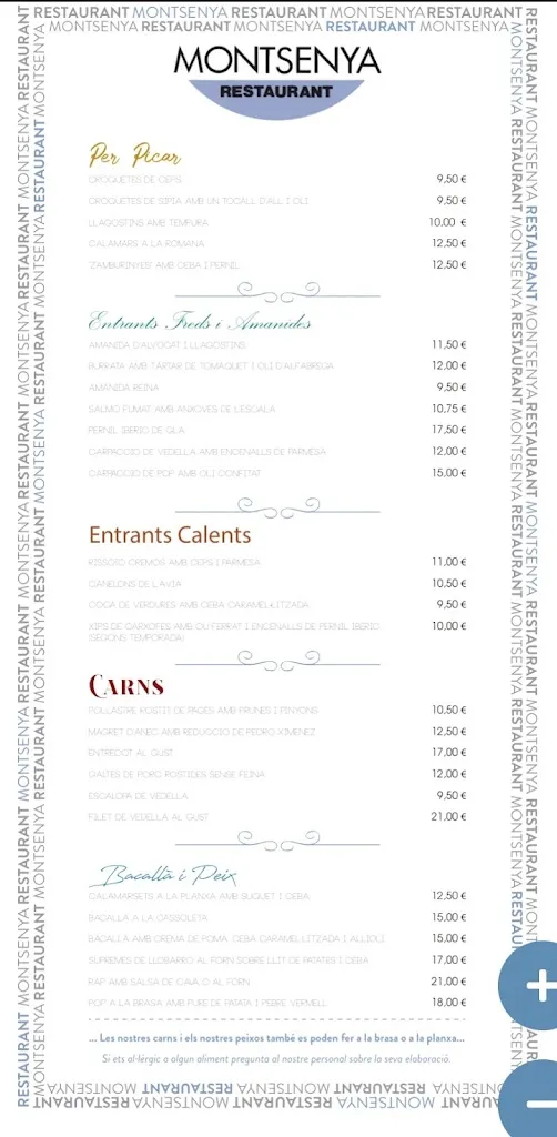Menu_Restaurant Montsenya_Polinyà_immagine_4