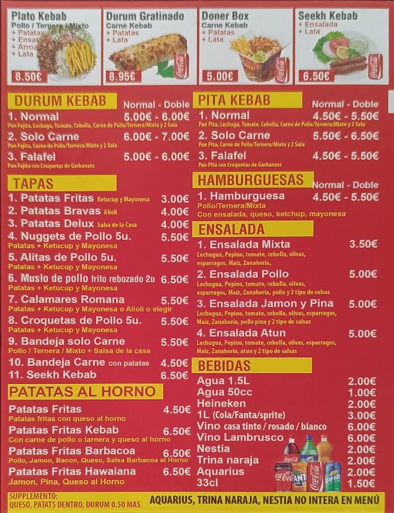 Menü_KEBAB POLINYÀ_Polinyà_Bild_2