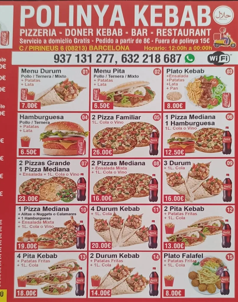 Menü_KEBAB POLINYÀ_Polinyà_Bild_4