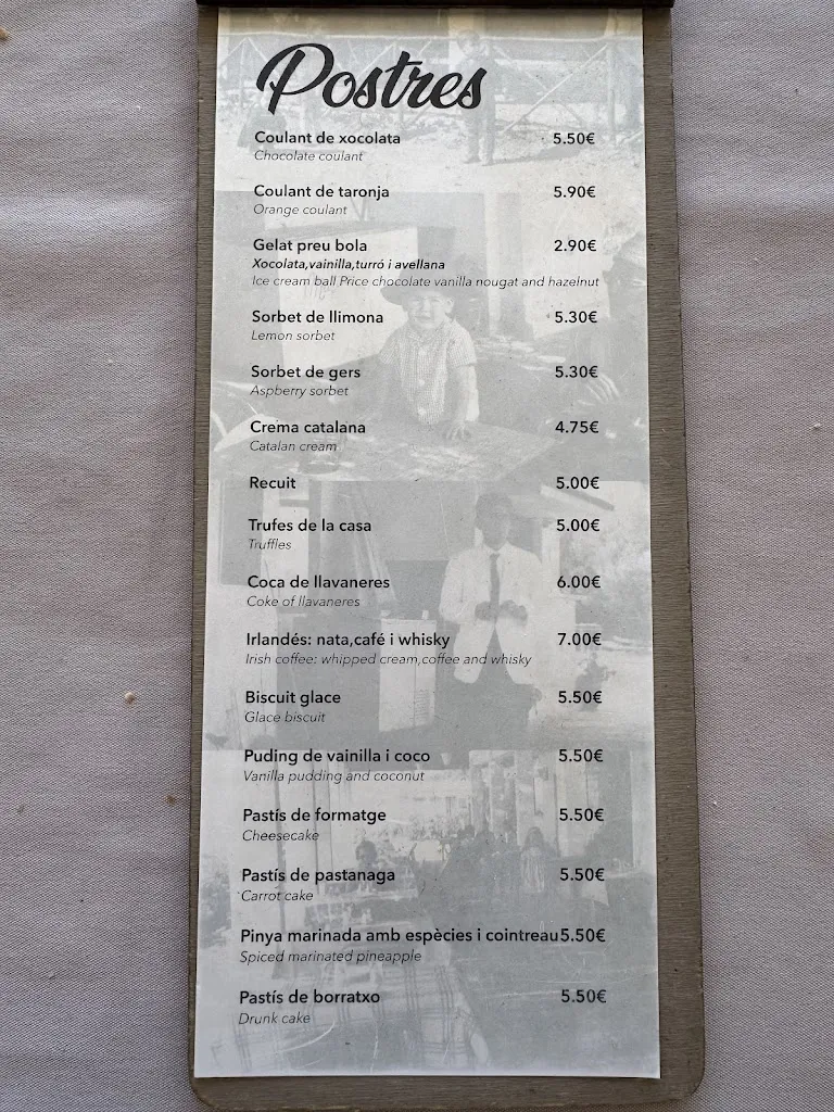 Menu_Seaside seafood restaurant_Sant Andreu de Llavaneres_immagine_1