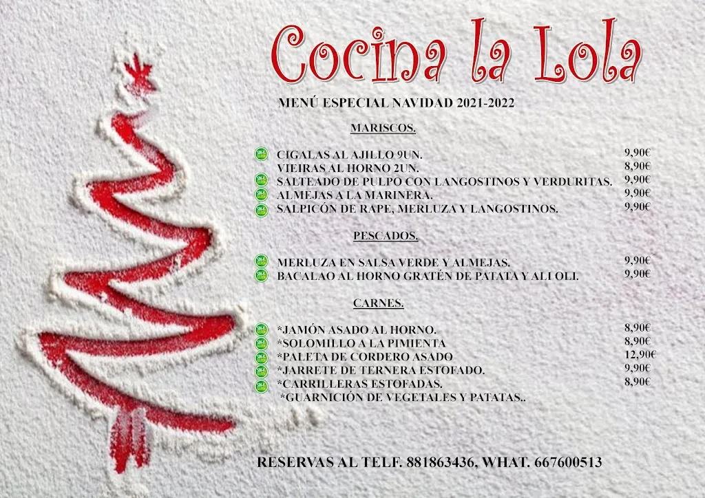 Menu_Cocina La Lola. Comida para llevar._Noia_image_1