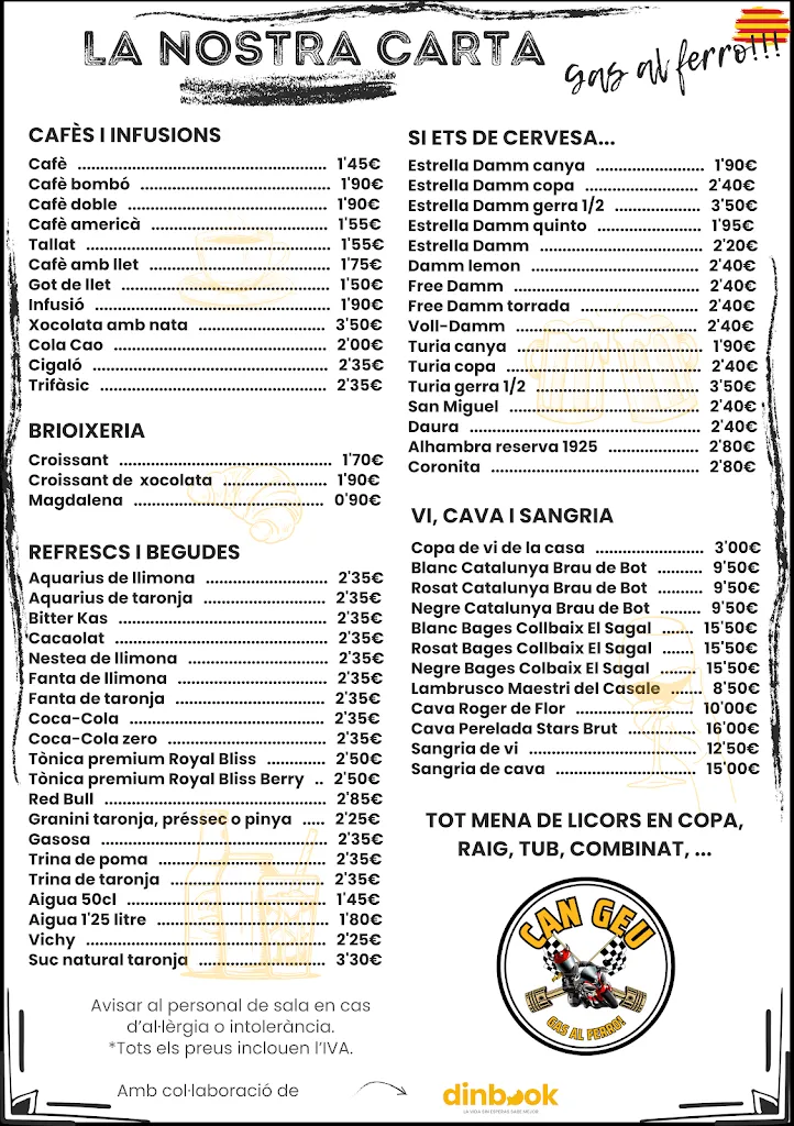Menu_Can Geu - Bar Taverna Restaurant_Sant Bartomeu del Grau_image_2
