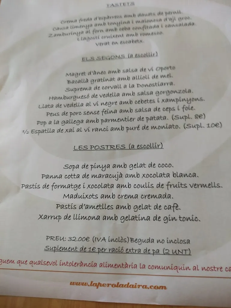 Menu_La Perola | Restaurant_Sant Antoni de Vilamajor_immagine_3