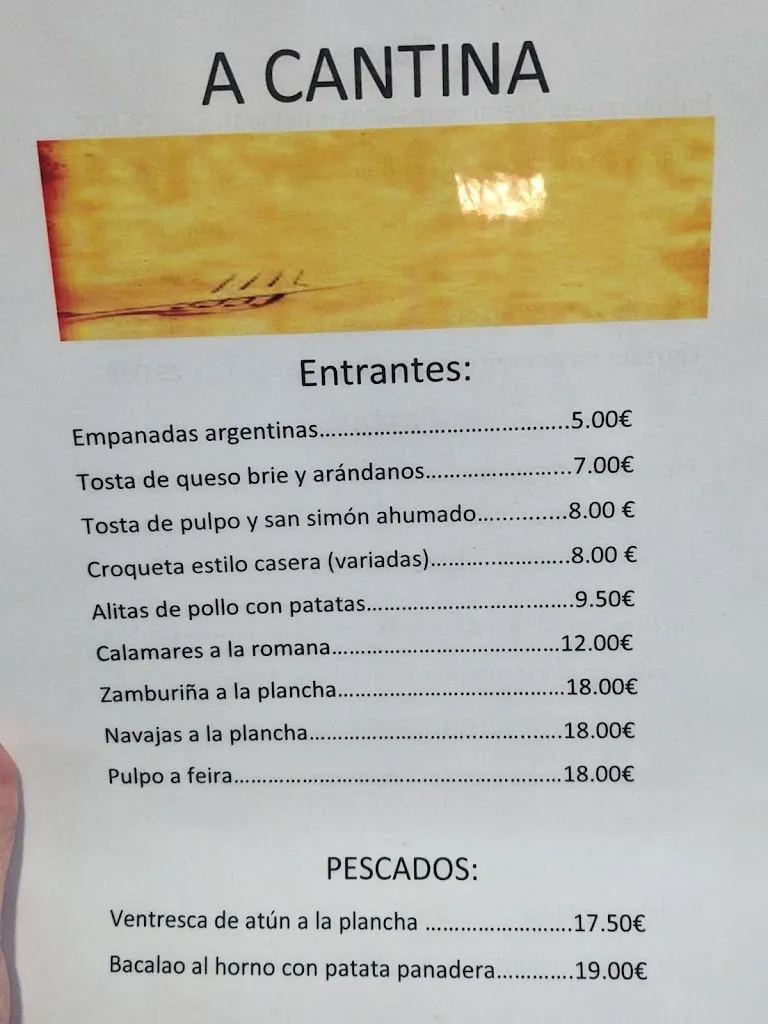 Menü_Bar A Cantina_Noia_Bild_1