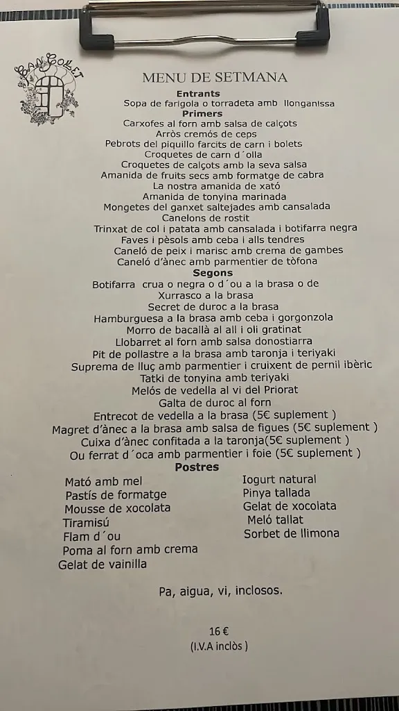 Menu_Restaurant Can Collet del Pla_Sant Antoni de Vilamajor_image_1