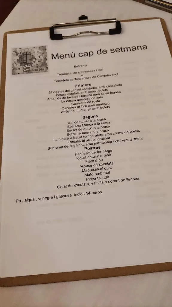 Menu_Restaurant Can Collet del Pla_Sant Antoni de Vilamajor_image_3