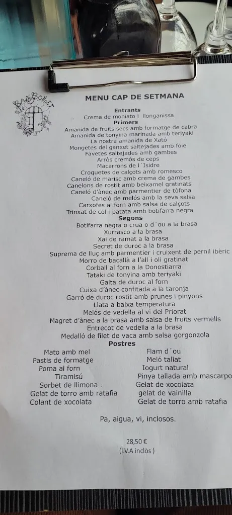 Menu_Restaurant Can Collet del Pla_Sant Antoni de Vilamajor_image_4