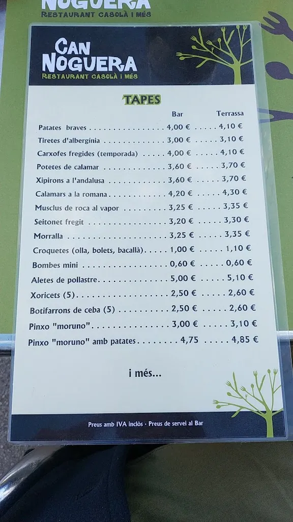 Menu_Restaurant Can Noguera_Sant Antoni de Vilamajor_image_2