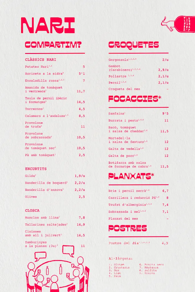 Menu_Cal Nari - Vins i Teca_Sant Antoni de Vilamajor_image_1