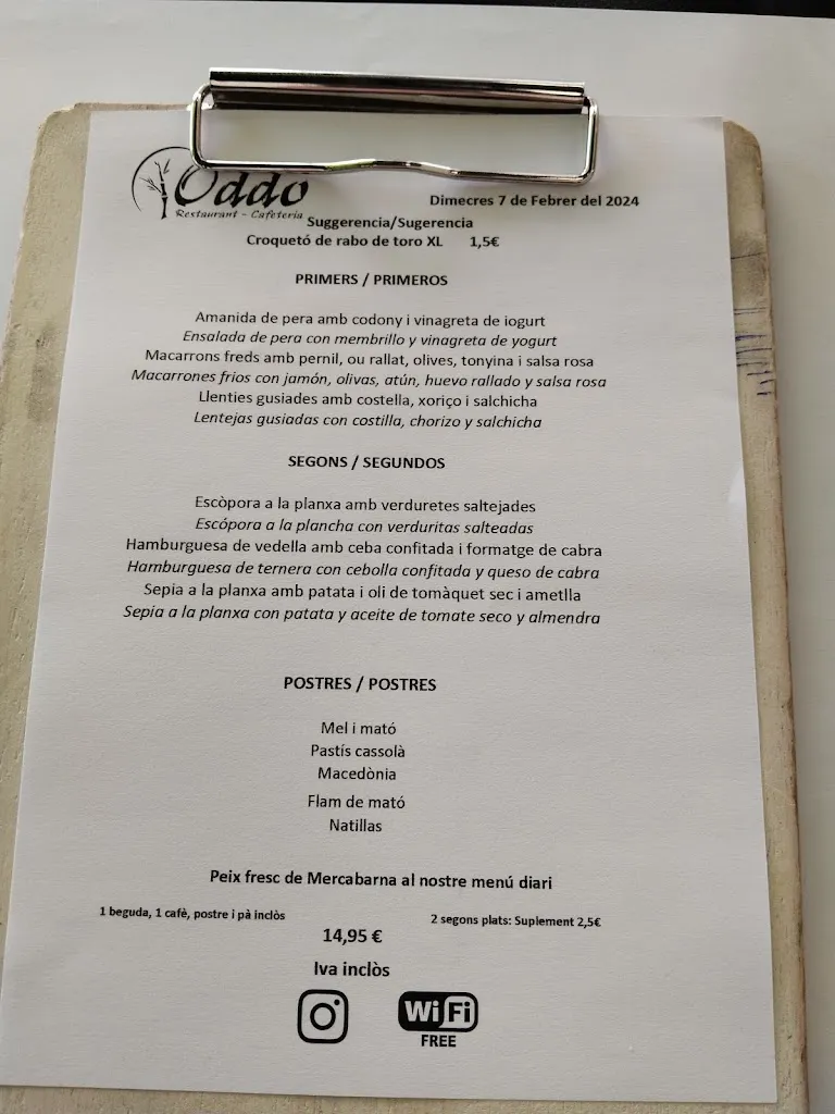 Menu_Restaurant Oddo_Rubí_image_4