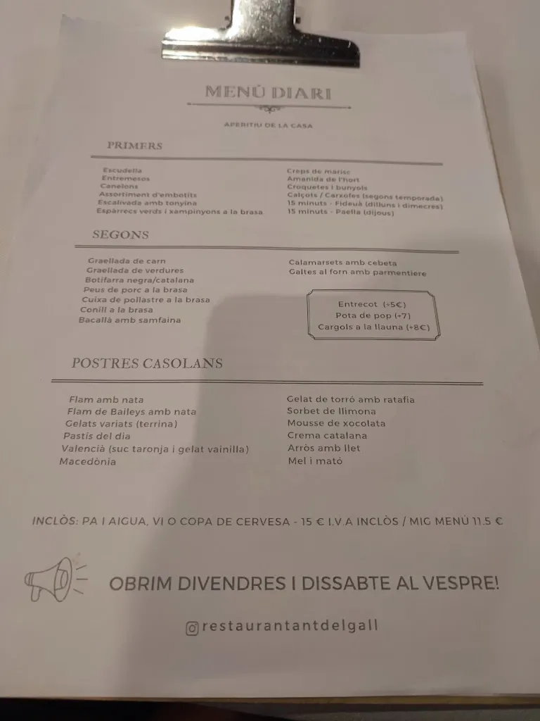 Menu_Restaurant Del Gall_Rubí_image_3