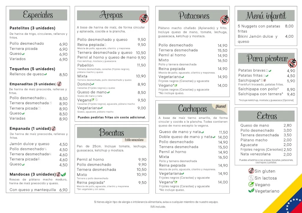 Menu_Laró Restaurante Venezolano_Rubí_immagine_1