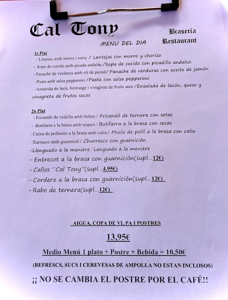 Menu_Restaurante Cal Tony Brasería_Rubí_image_3