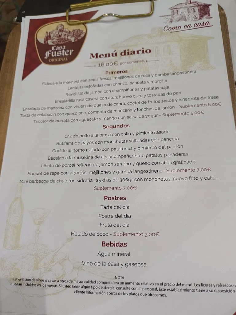 Menu_Casa Fuster Restaurant_Sabadell_image_1