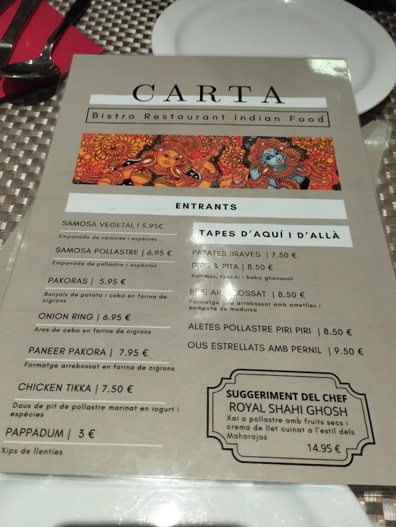 Menu_Bistro Restaurant - Menjar de l’Índia_Sabadell_image_4