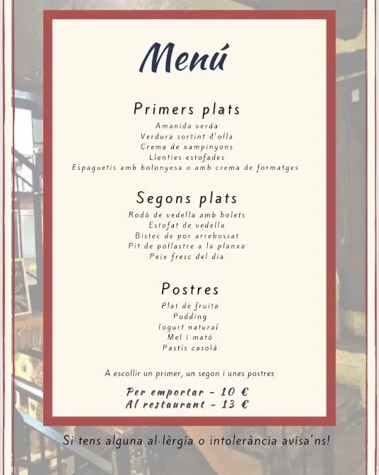 Menu_Restaurant les Voltes de la Borriana_Sabadell_image_2