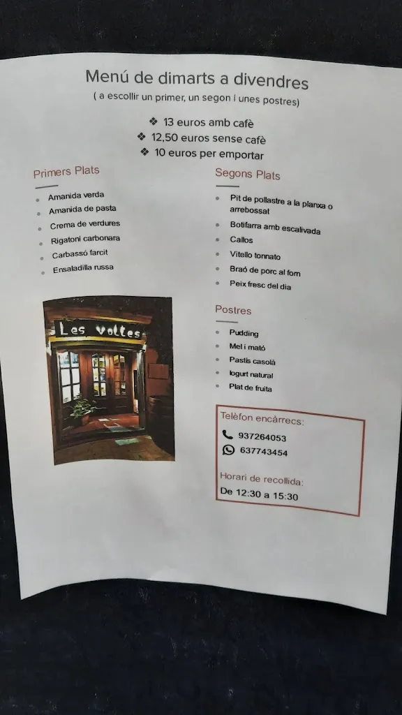 Menu_Restaurant les Voltes de la Borriana_Sabadell_image_4