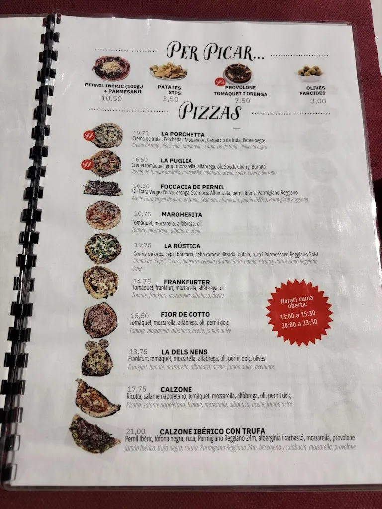 Menu_Maximmus Pizzeria Napoletana_Sabadell_image_1