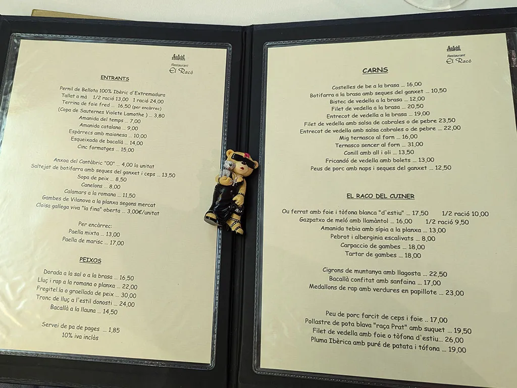 Menu_Restaurant El Racó_Sant Climent de Llobregat_image_1