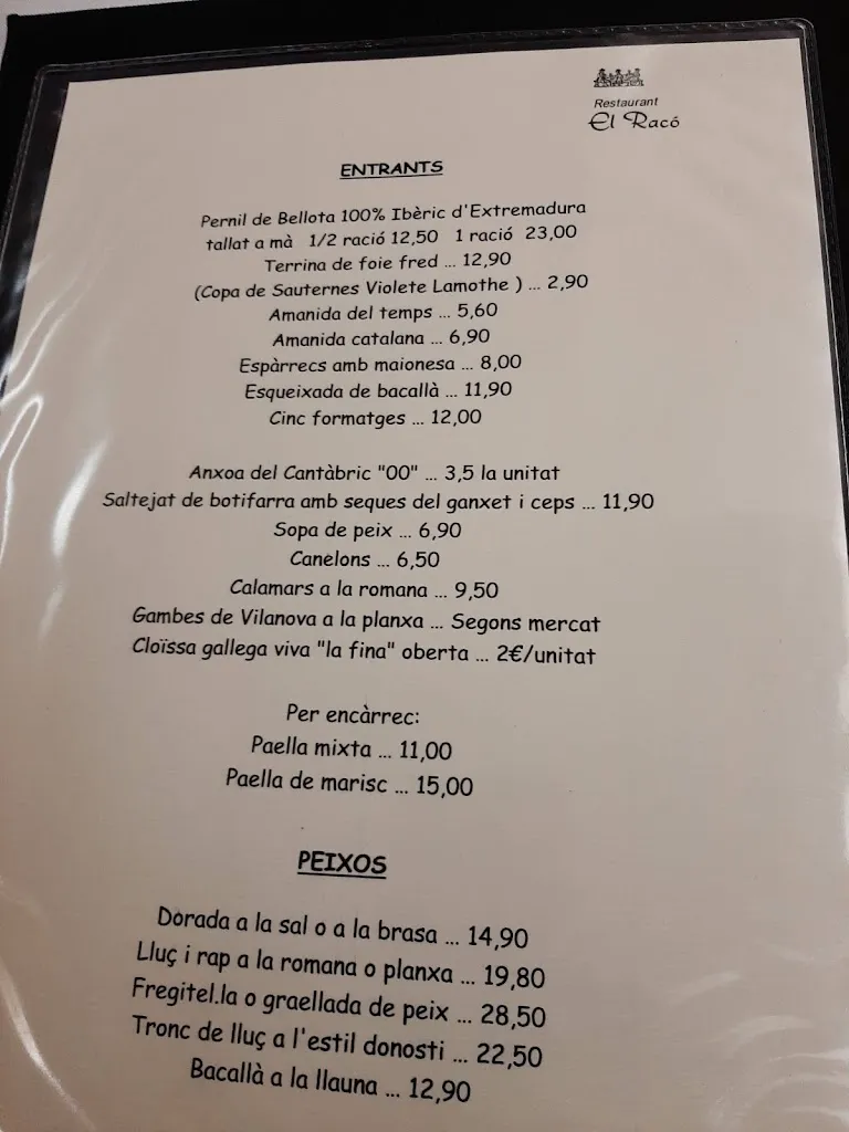 Menu_Restaurant El Racó_Sant Climent de Llobregat_image_3