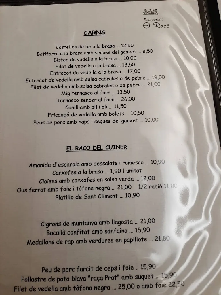 Menu_Restaurant El Racó_Sant Climent de Llobregat_image_4