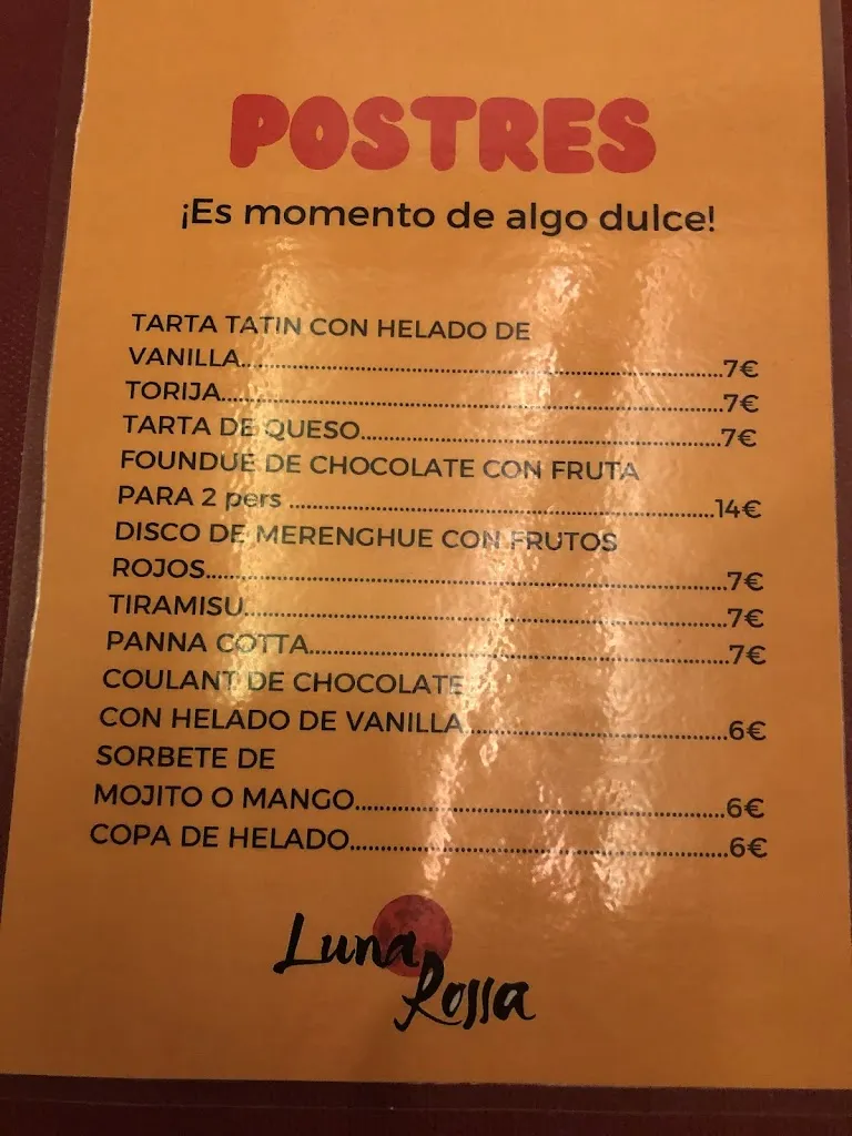 Menu_Luna Rossa Restaurant_Sant Climent de Llobregat_immagine_1