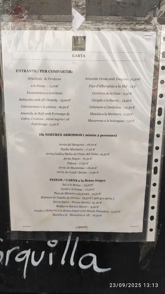 Menu_Bar-Restaurant Can Martri_Sant Cebrià de Vallalta_image_4