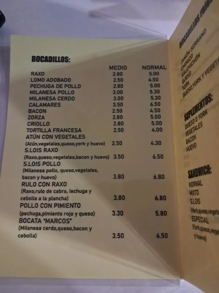 Menu_Bar San Lois_Noia_image_4