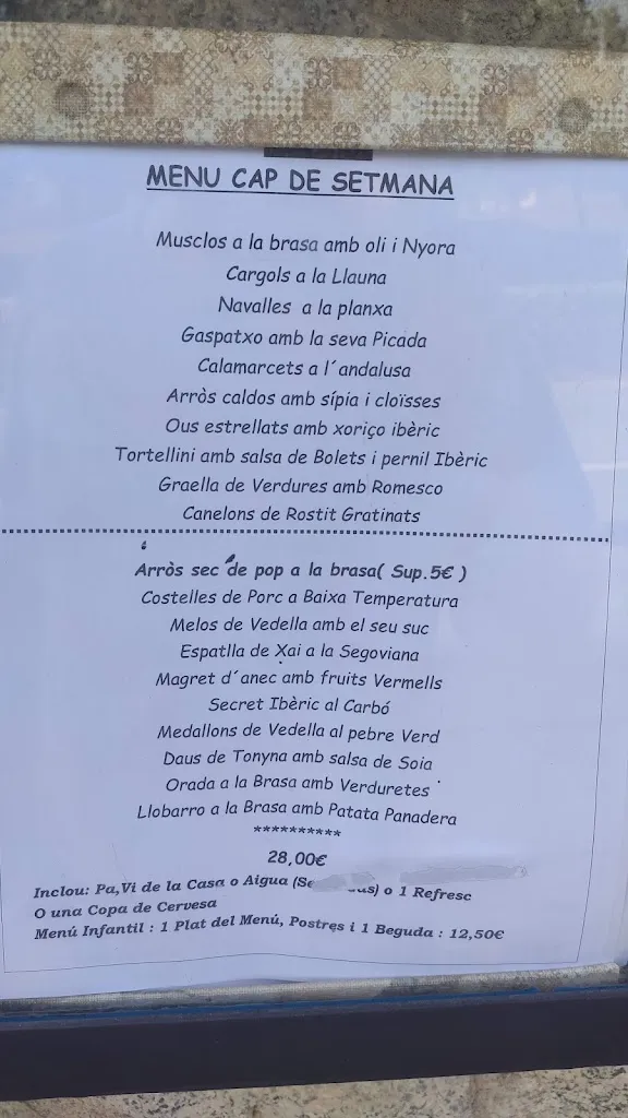 Menu_Can Martri Rostisseria Pollastre Cuit Amb Llenya_Sant Cebrià de Vallalta_image_1