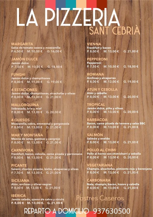 Menu_LA PIZZERIA_Sant Cebrià de Vallalta_image_1
