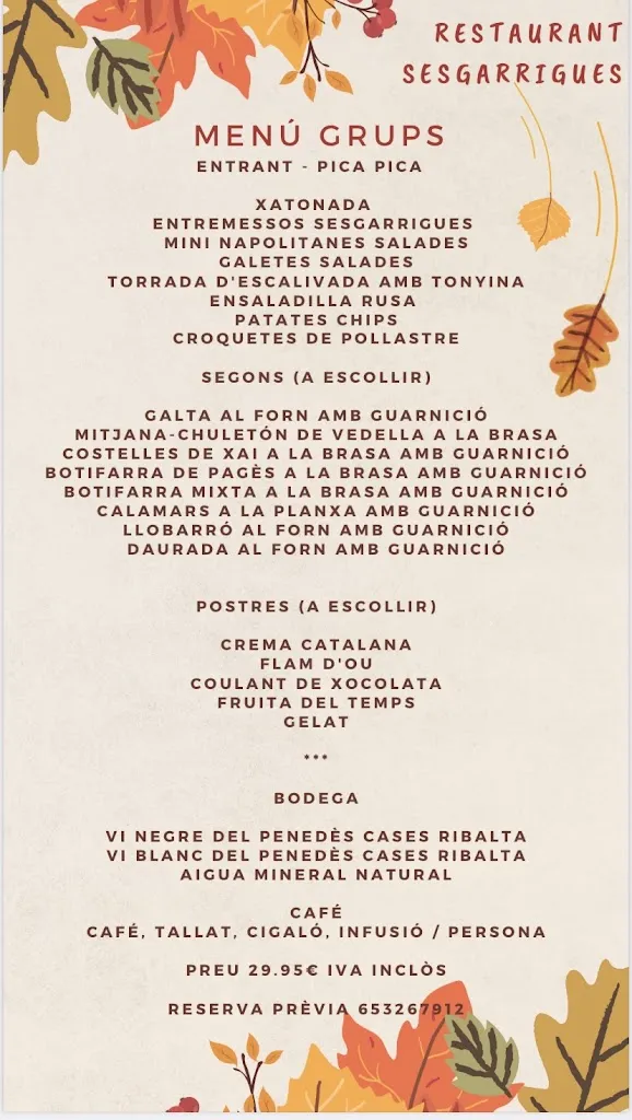Menu_Restaurant Sesgarrigues_Sant Cugat Sesgarrigues_image_3