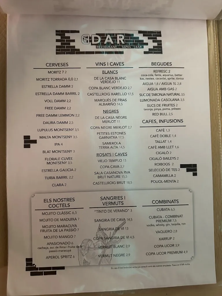 Menü_Dar Restaurant_Sant Esteve de Palautordera_Bild_4