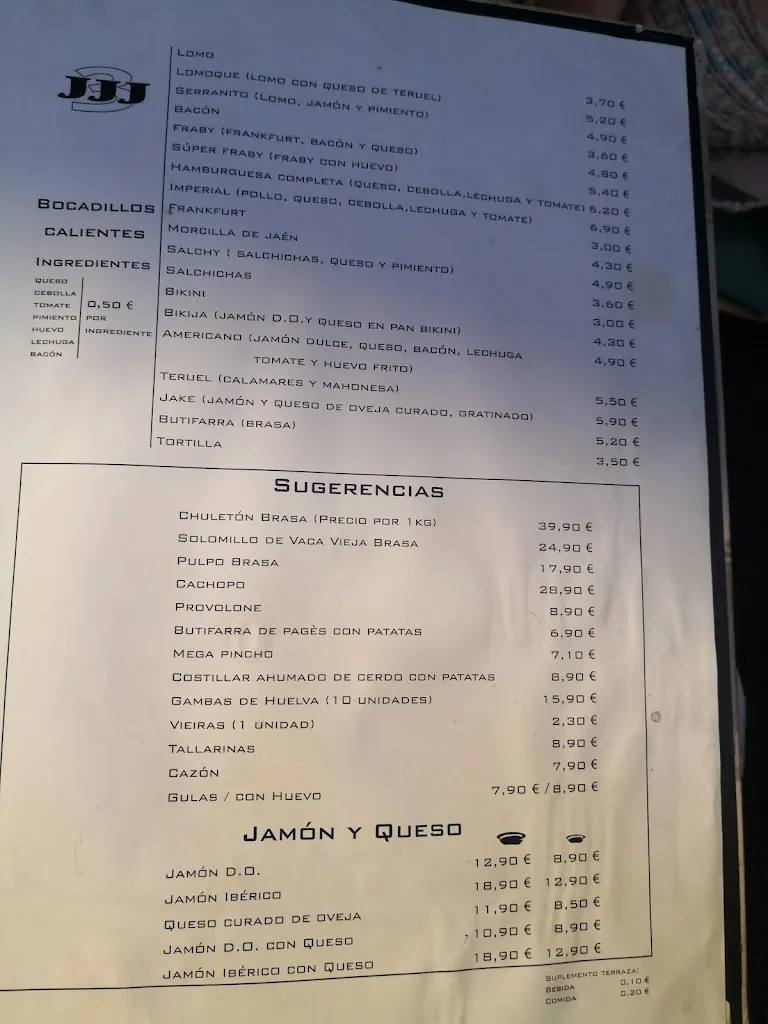 Menu_Bar 3JJJ_Sant Celoni_image_4