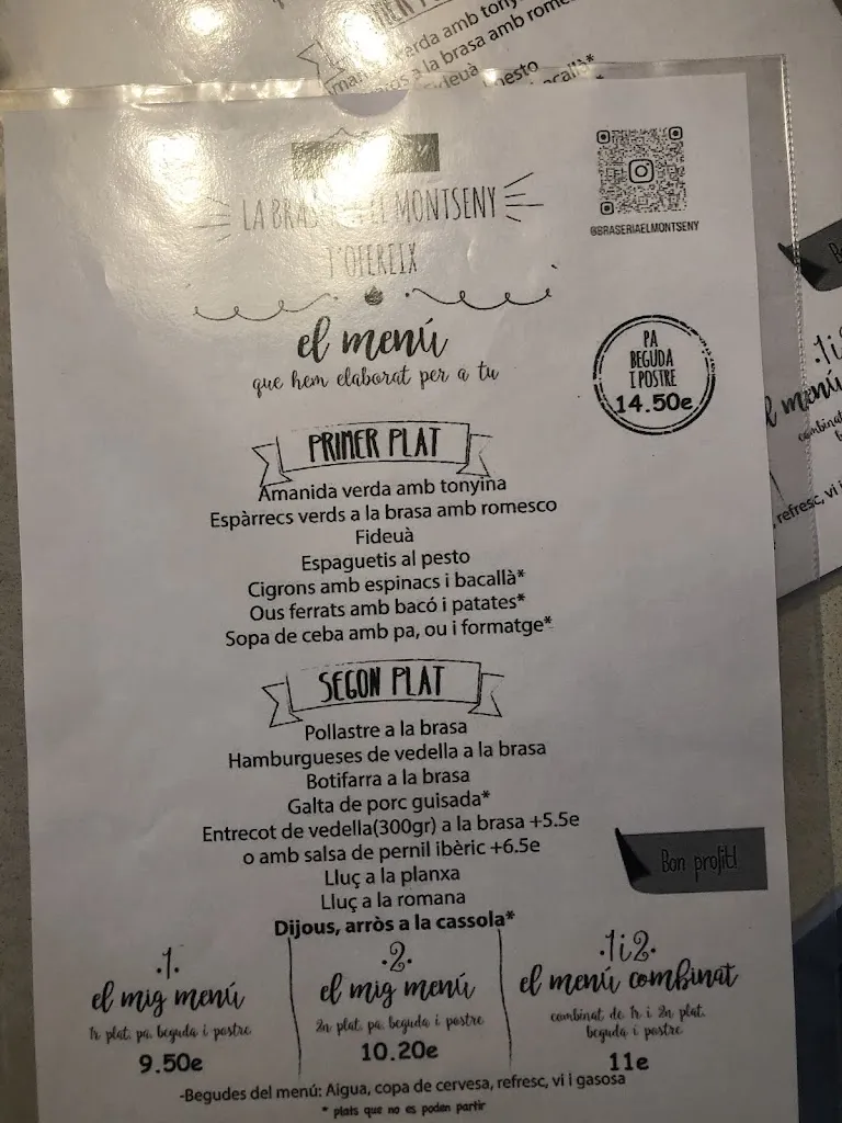 Menu_Cafeteria Braseria El Montseny_Sant Celoni_image_1
