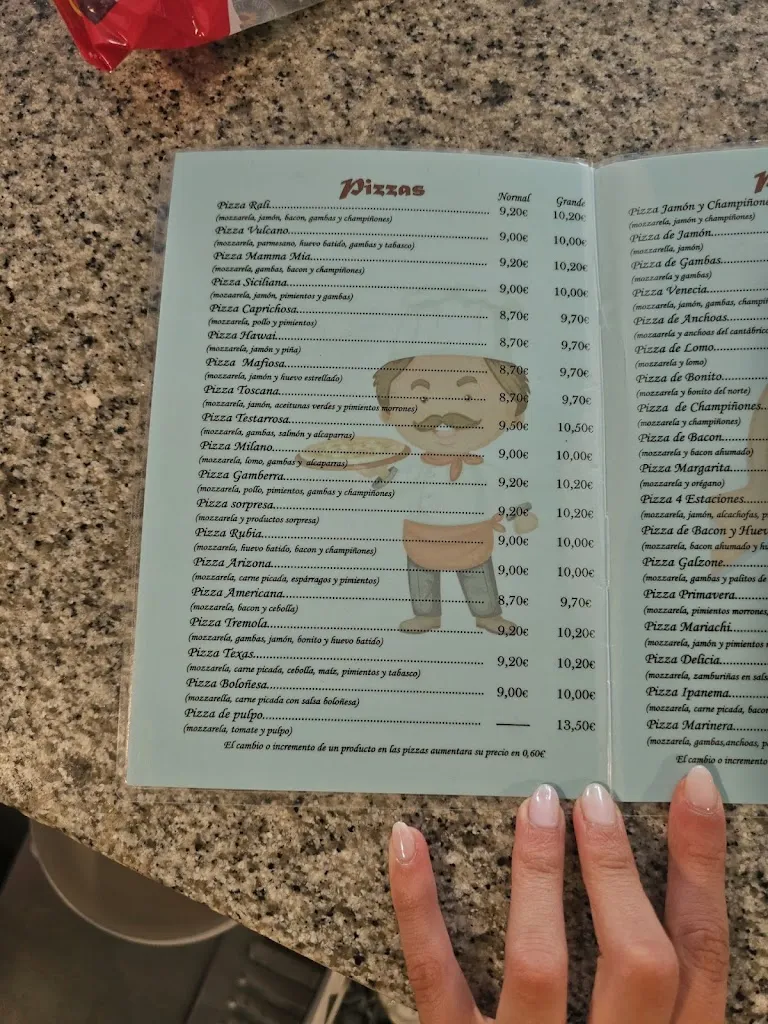 Menu_RESTAURANTE PIZZERÍA VENECIA_Noia_immagine_1