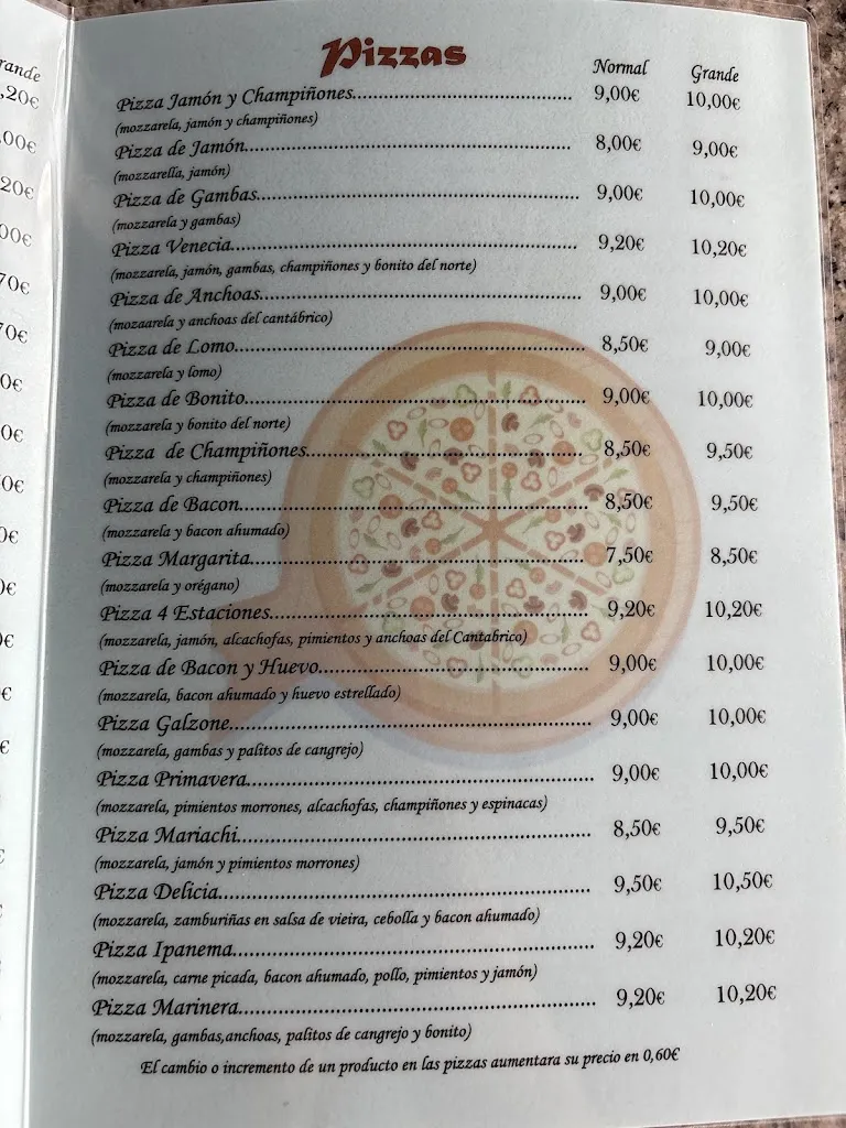 Menu_RESTAURANTE PIZZERÍA VENECIA_Noia_immagine_4