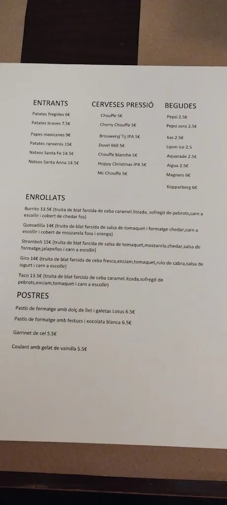Menu_Cerveseria Ceres_Sant Celoni_image_1