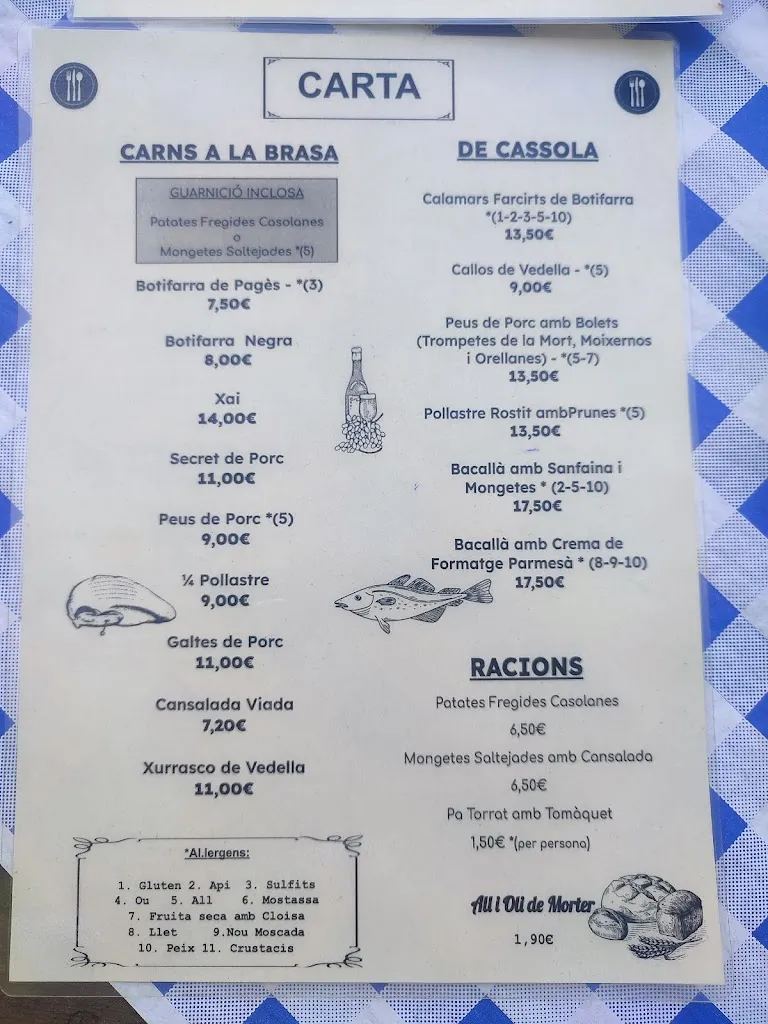 Menu_Restaurant Montnegre_Sant Celoni_image_1