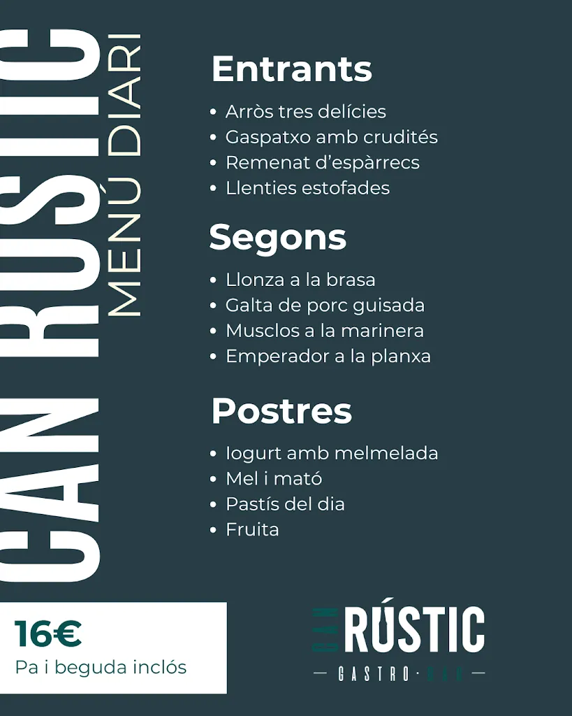 Menu_Can Rústic Gastrobar_Sant Celoni_immagine_1