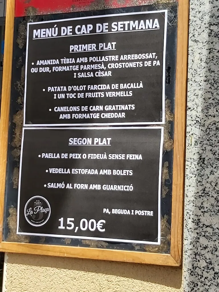 Menu_Bar Restaurant La Plaça/ gr5 /antic cafè d'abaix_Sant Feliu de Codines_image_3